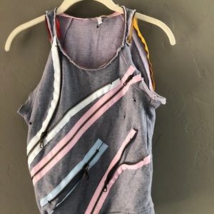 See by Chloe 80’s destroyed sleeveless sweatshirt